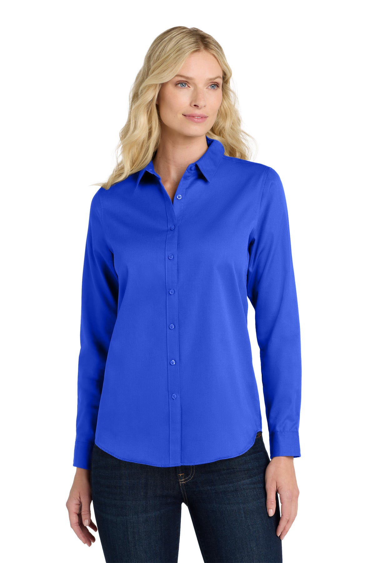 Port Authority Women's Long Sleeve SuperPro React‚Twill Shirt. LW808