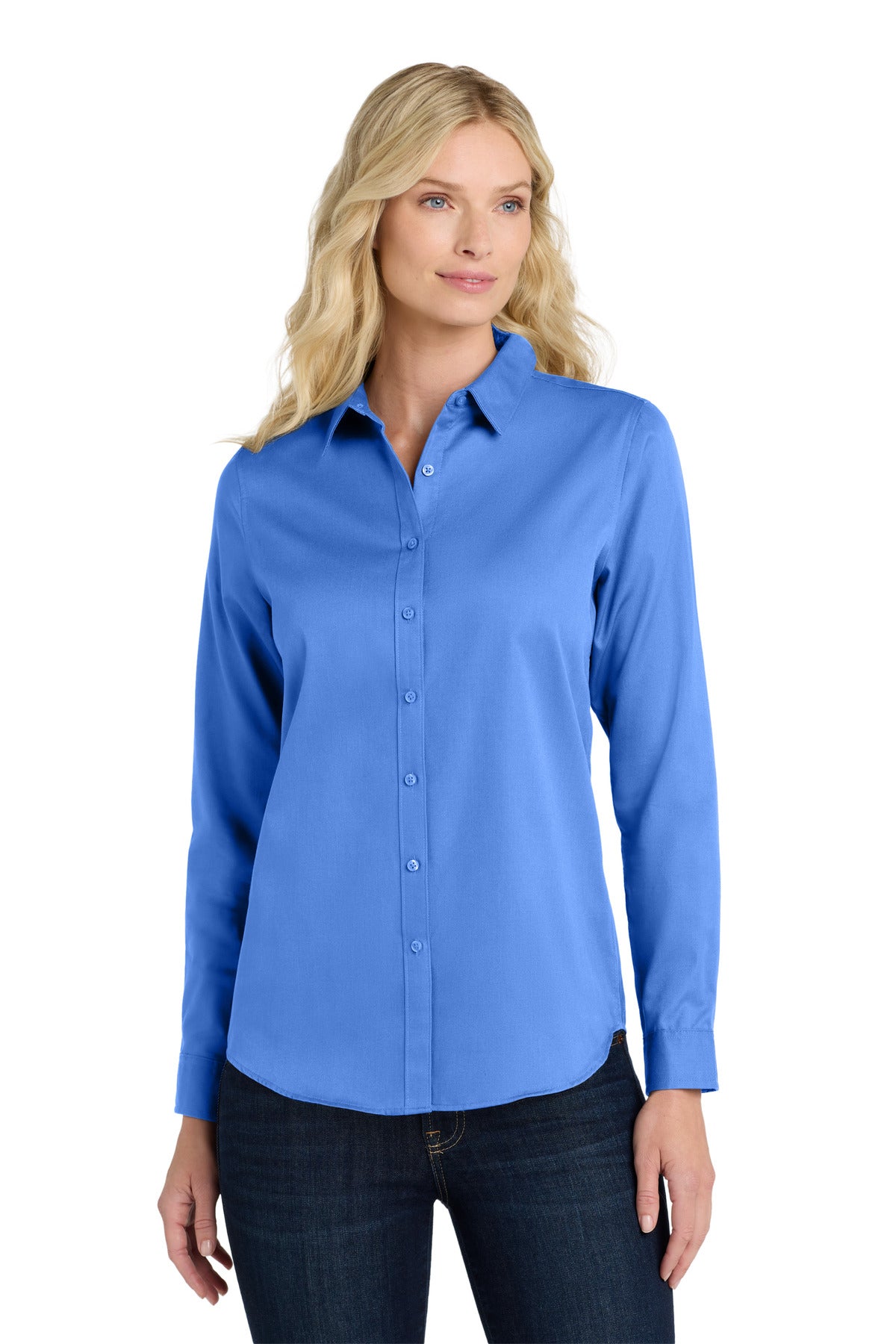 Port Authority Women's Long Sleeve SuperPro React‚Twill Shirt. LW808