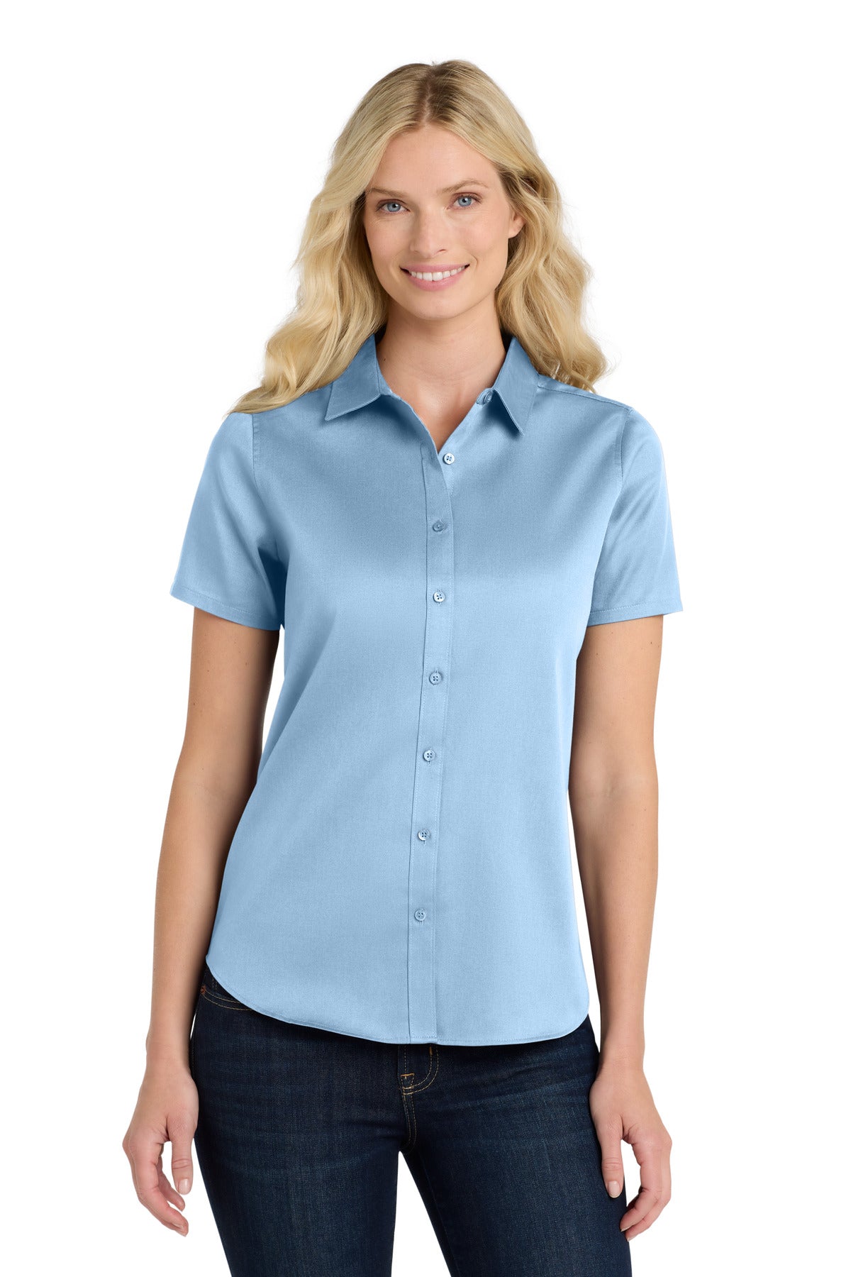 Port Authority Women's Short Sleeve SuperPro React‚Twill Shirt. LW809