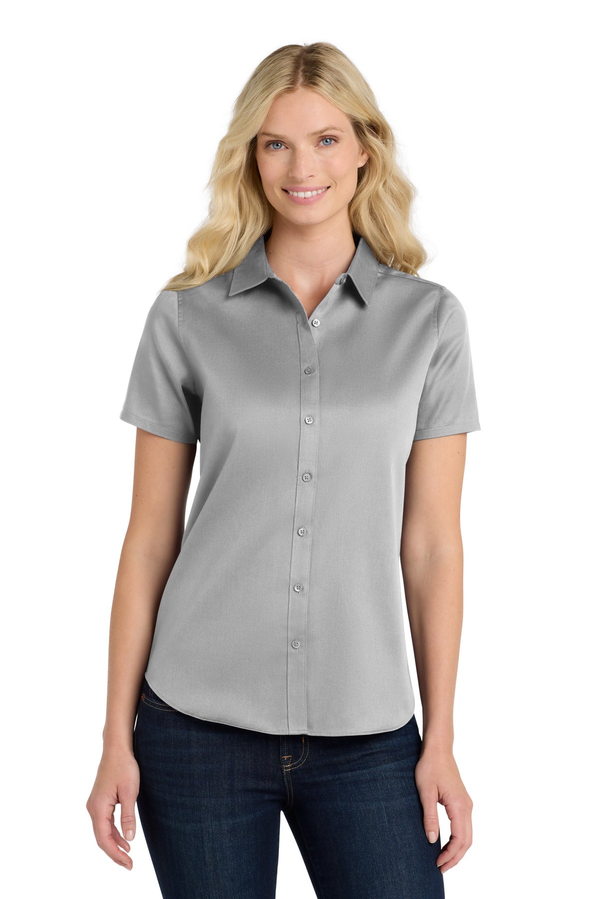 Port Authority Women's Short Sleeve SuperPro React‚Twill Shirt. LW809