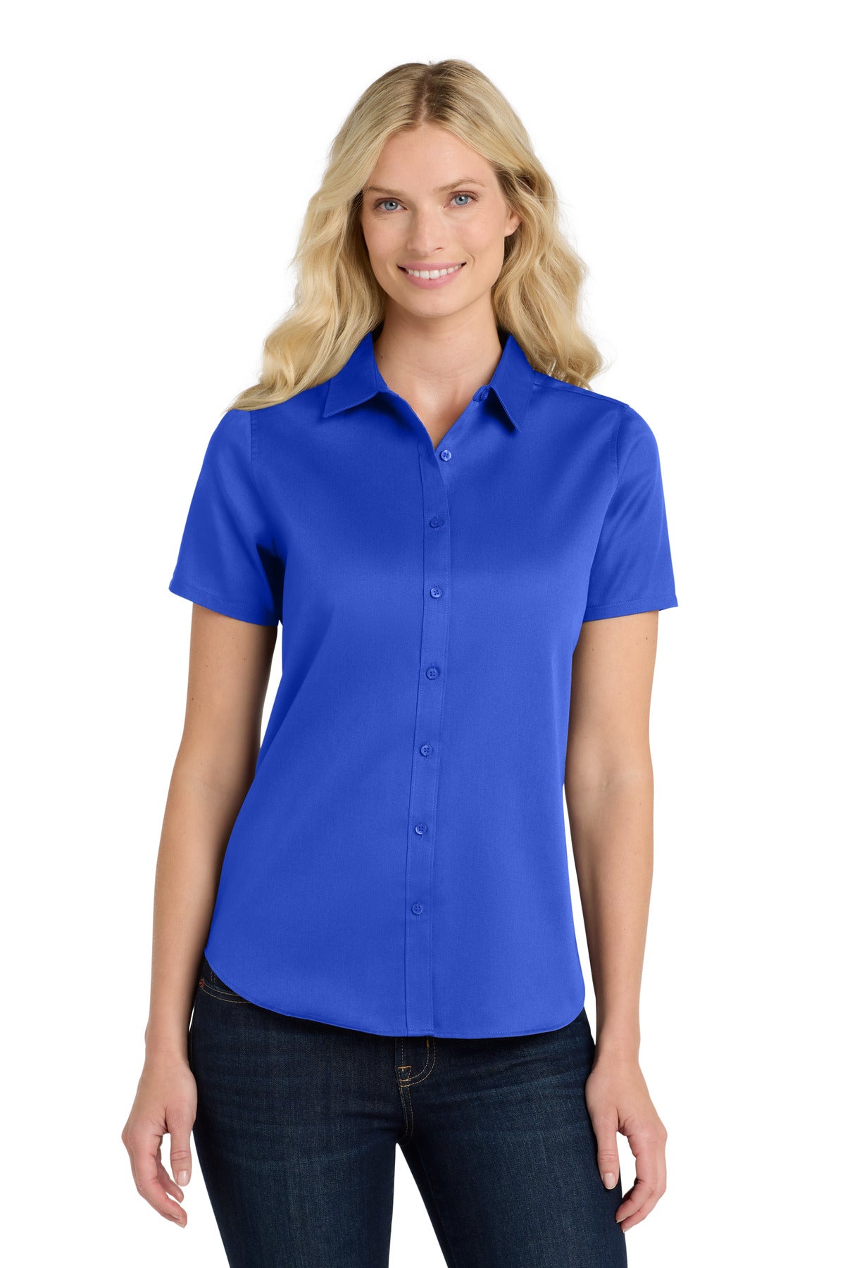 Port Authority Women's Short Sleeve SuperPro React‚Twill Shirt. LW809