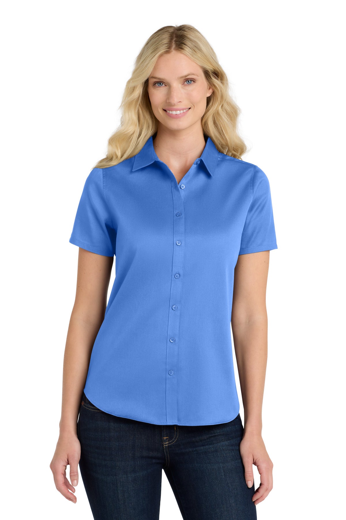 Port Authority Women's Short Sleeve SuperPro React‚Twill Shirt. LW809