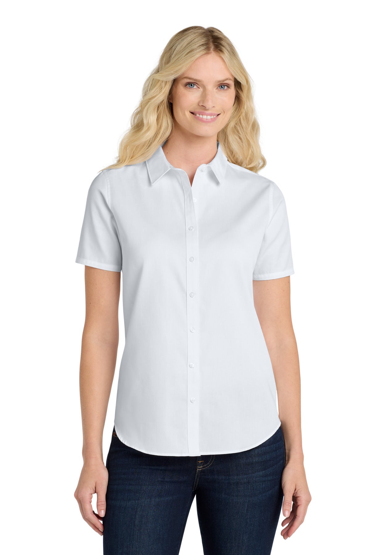 Port Authority Women's Short Sleeve SuperPro React‚Twill Shirt. LW809