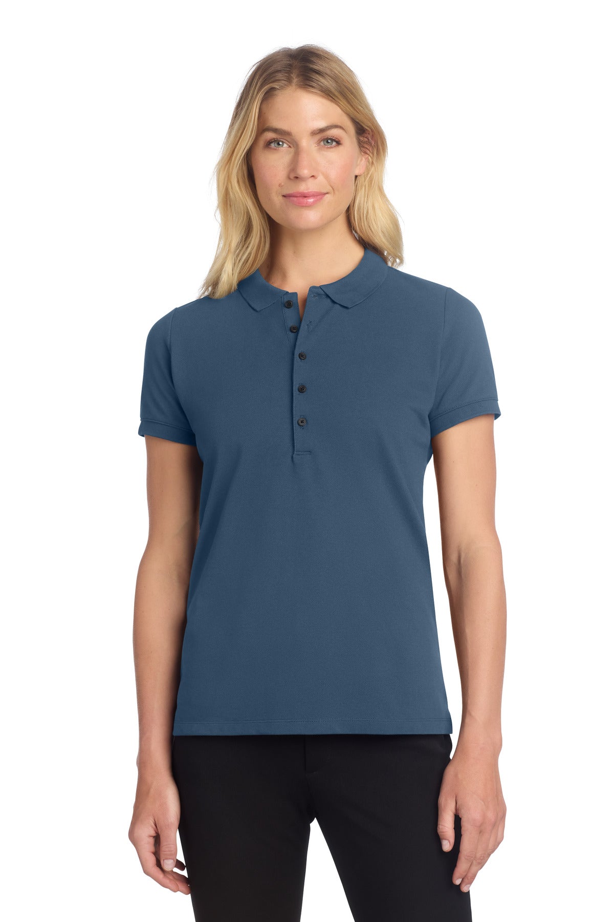 Mercer+Mettle Women's Stretch Heavyweight Pique Polo MM1001