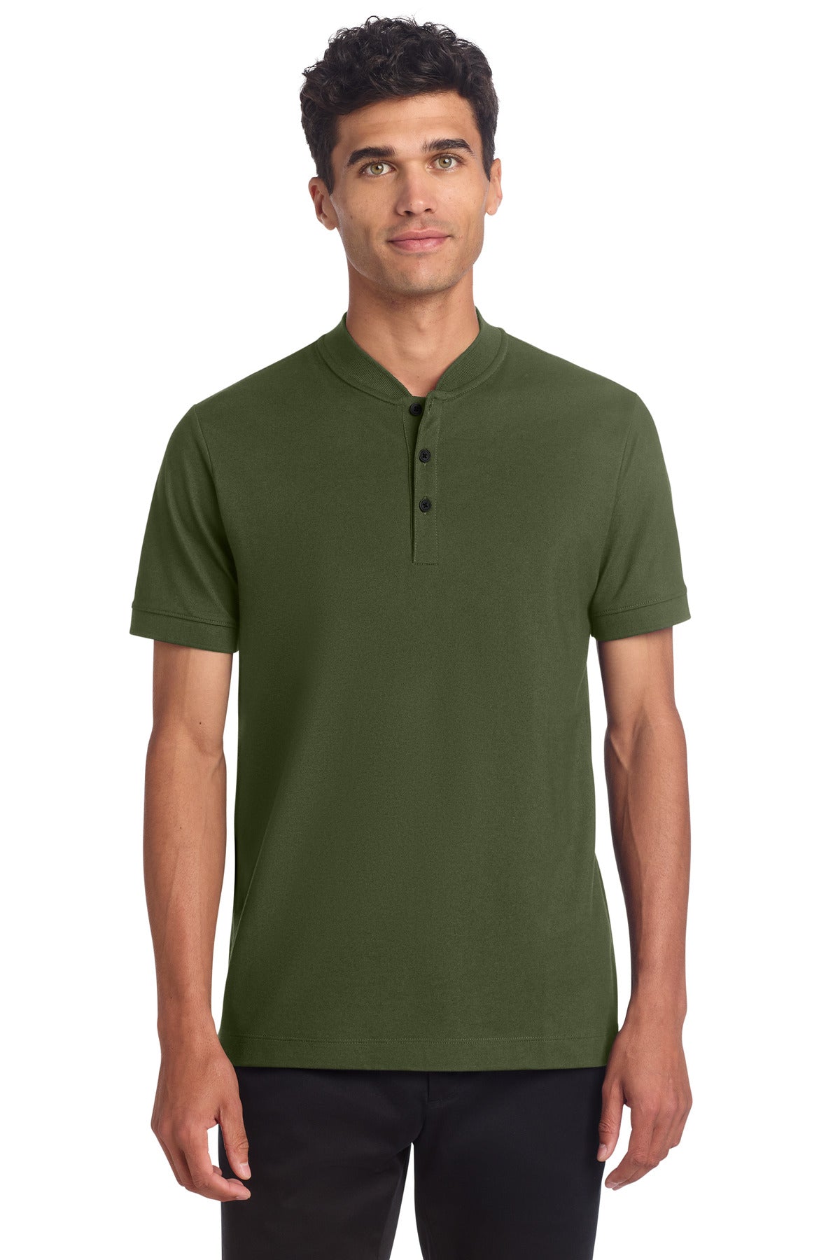 Mercer+Mettle Stretch Pique Henley MM1008