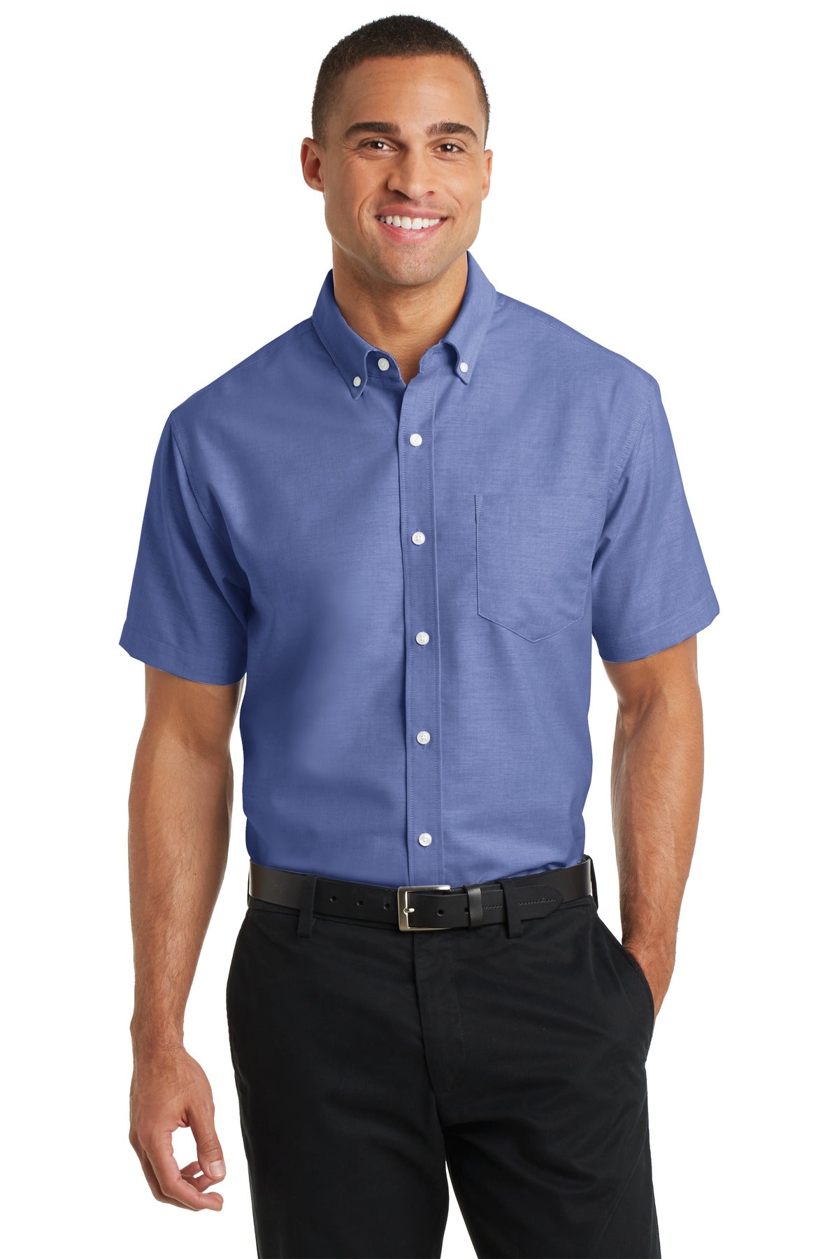 Port Authority Short Sleeve SuperPro‚ Oxford Shirt. S659