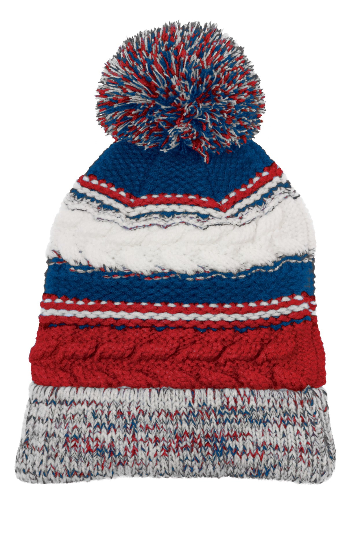 Sport-Tek Pom Pom Team Beanie. STC21