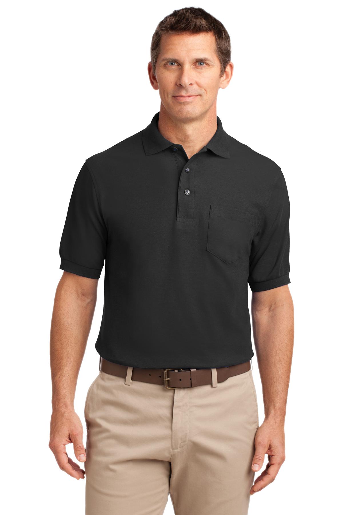 Port Authority Tall Silk Touch‚ Polo with Pocket. TLK500P