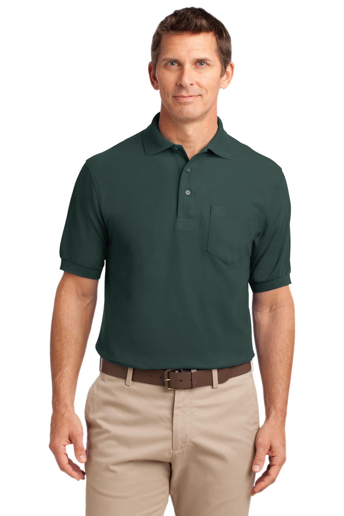 Port Authority Tall Silk Touch‚ Polo with Pocket. TLK500P