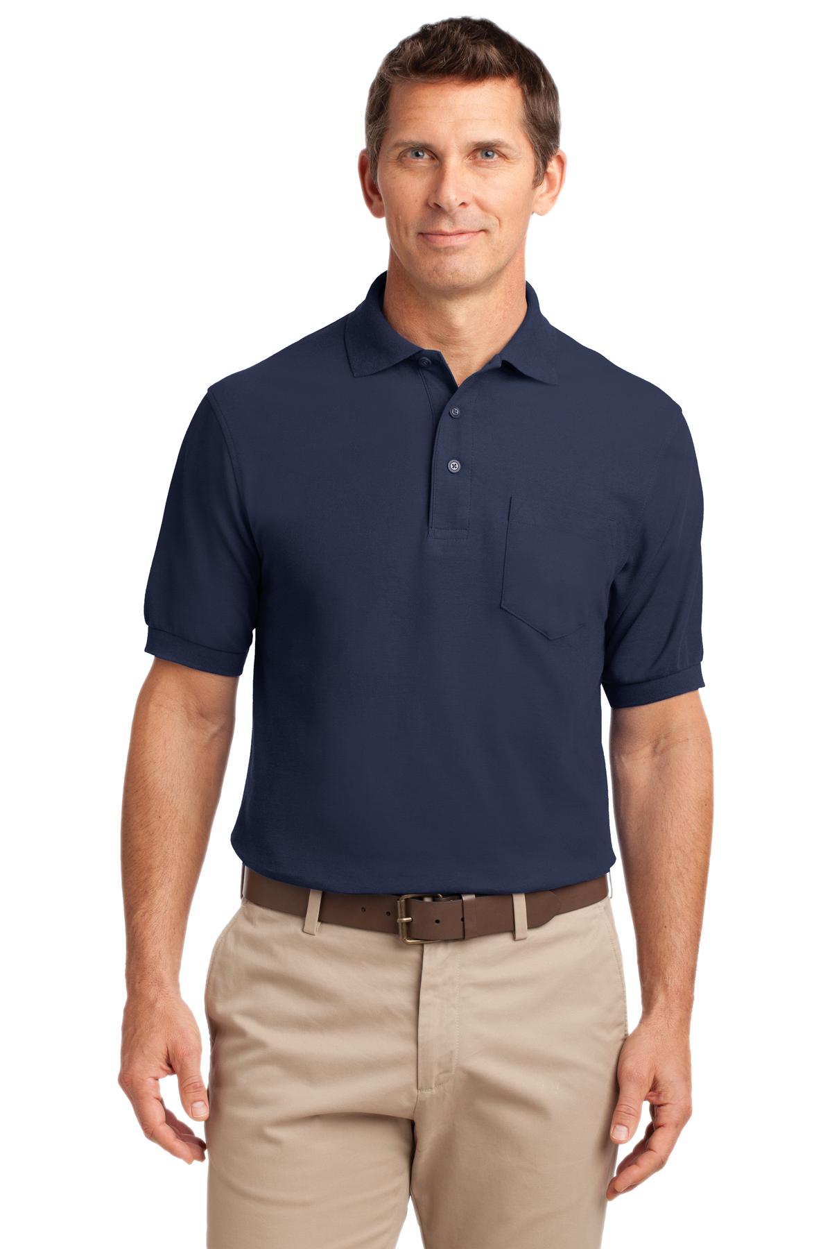 Port Authority Tall Silk Touch‚ Polo with Pocket. TLK500P