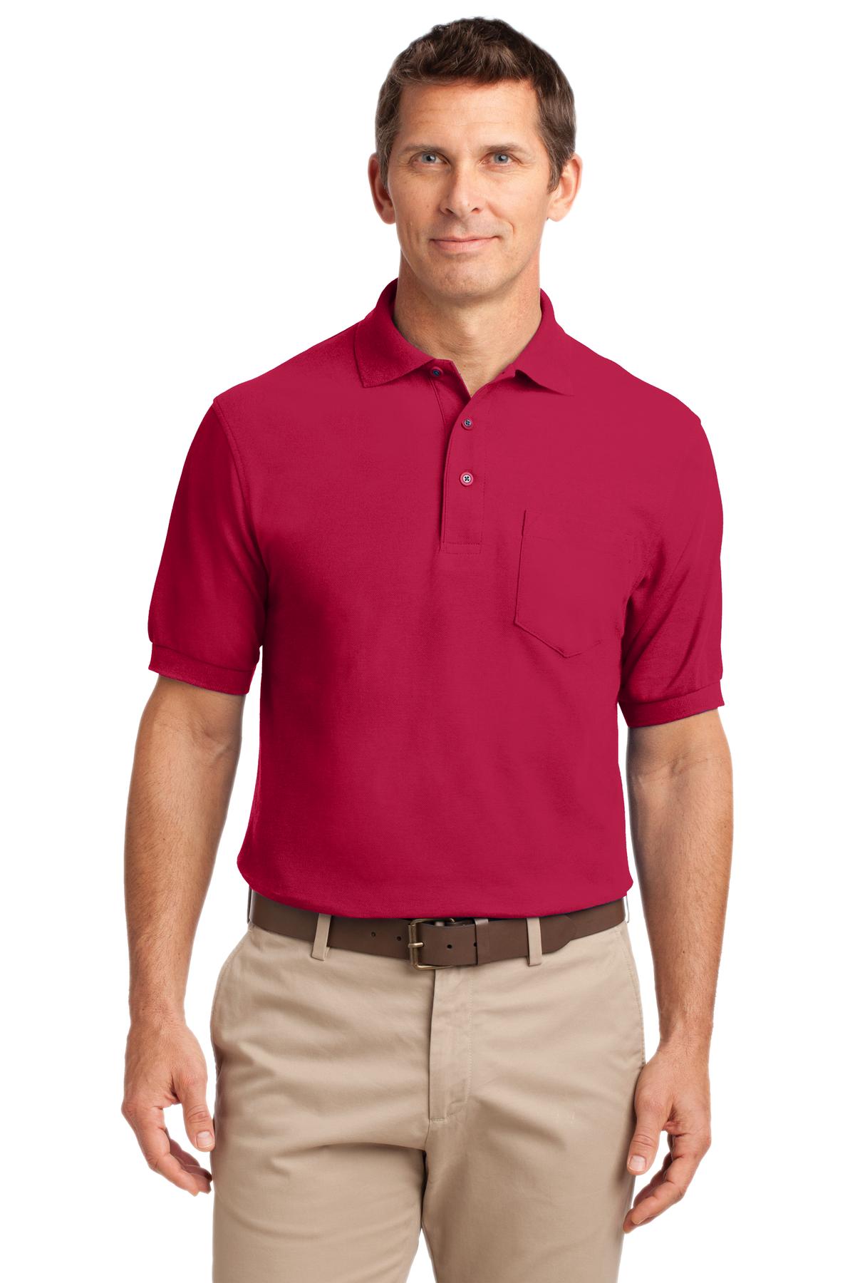 Port Authority Tall Silk Touch‚ Polo with Pocket. TLK500P