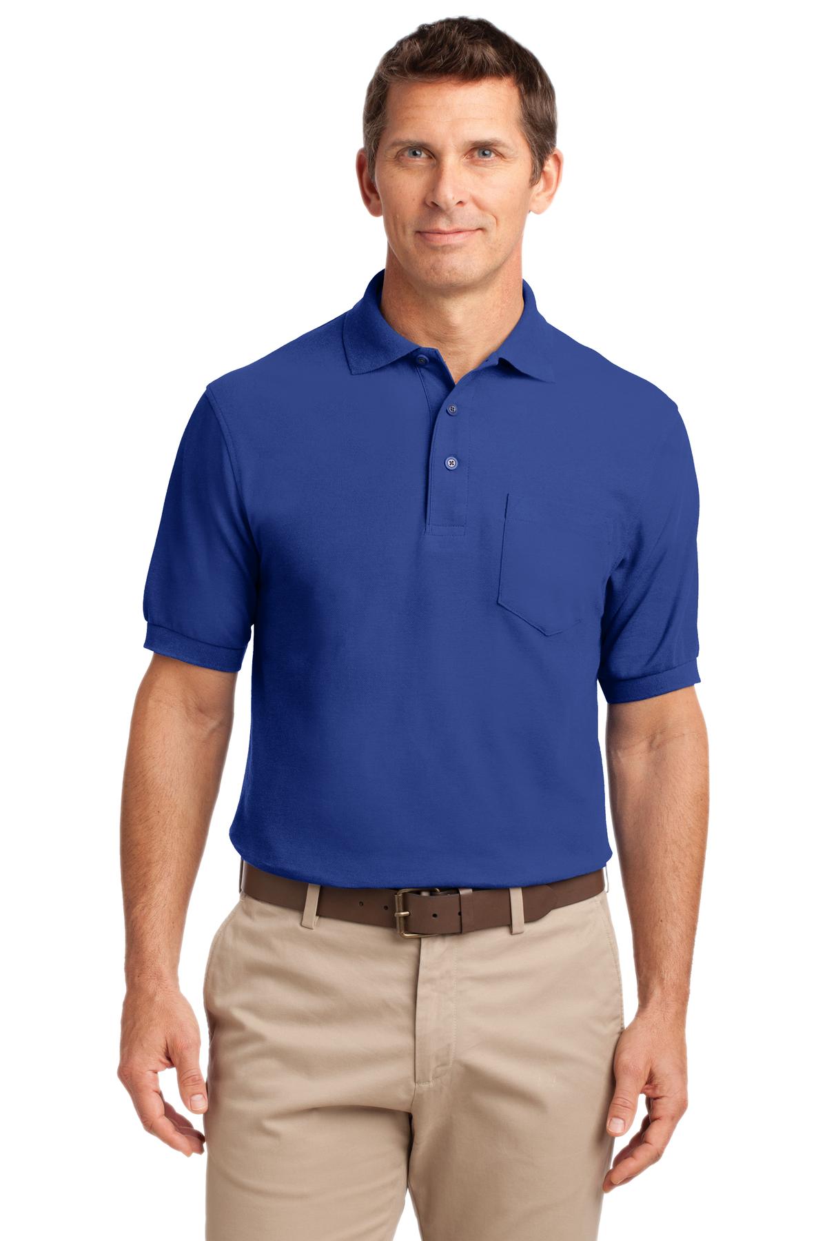 Port Authority Tall Silk Touch‚ Polo with Pocket. TLK500P
