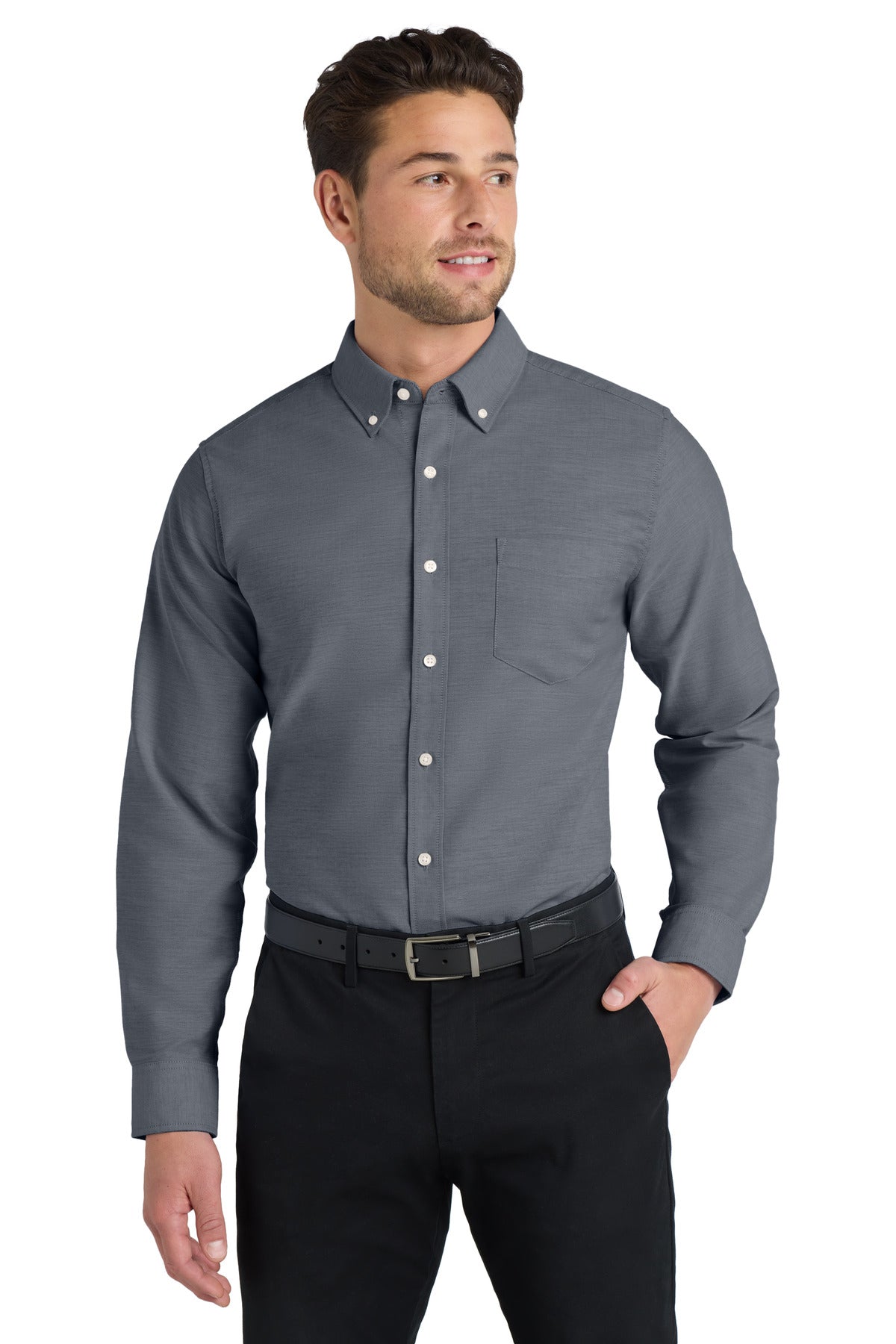 Port Authority Tall SuperPro‚ Oxford Shirt. TS658